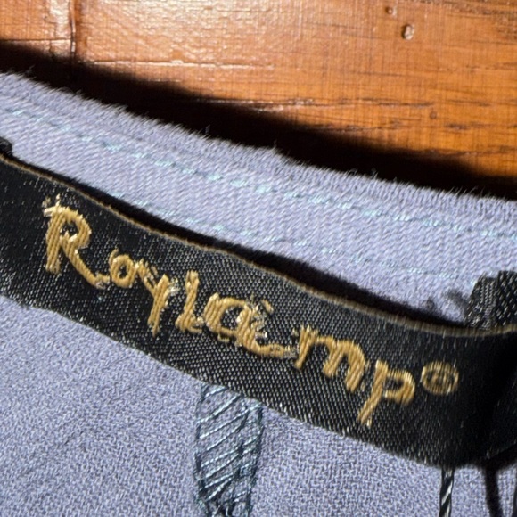 Essentials Slate Blue Two-Piece Pantsuit with Buttoned Vest - Picture 14 of 14